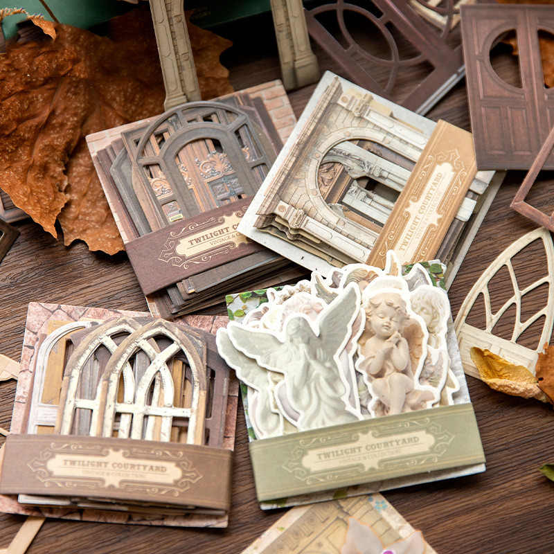 Twilight Courtyard Series Hollow Hand Ledger Decoration Materials - Image 4