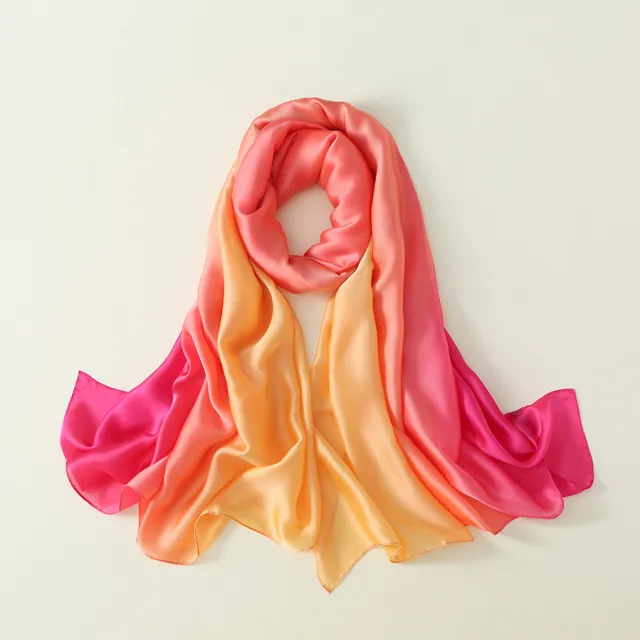Gradient Silk Scarf Transition Color Lady 13Color - Shop at LoveMi