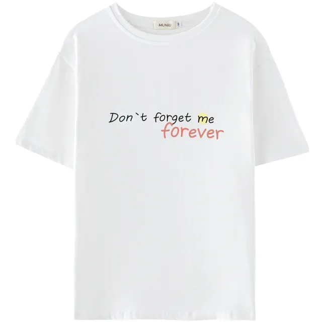 Women's Summer New Casual Cotton Printed T shirt White - Shop at LoveMi