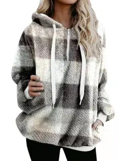 Reversible Tie-dye Hooded Sweatshirt - Plai - View 1