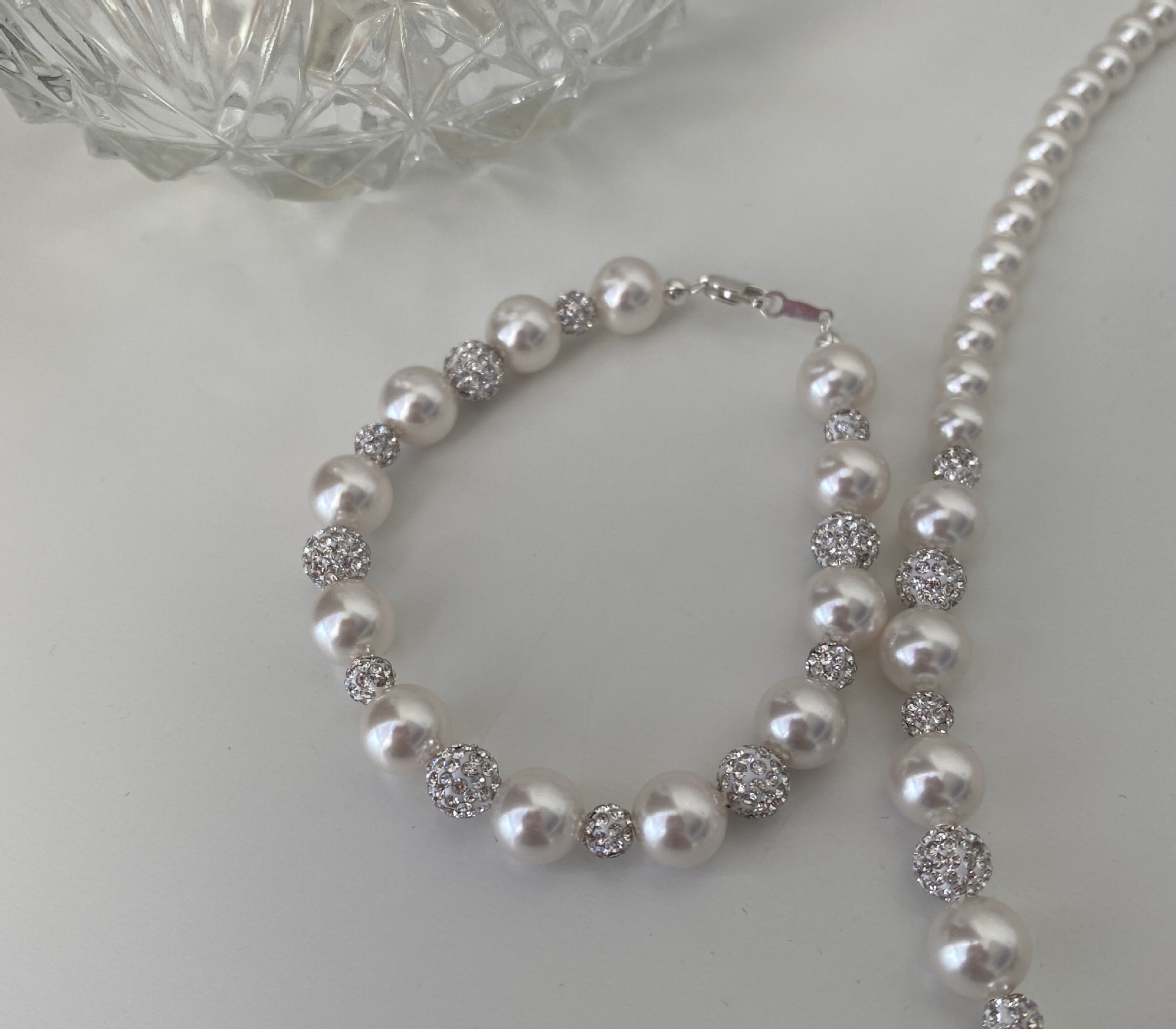 Czech Diamond Clay Shijia Pearl Bracelet