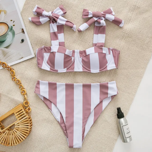 Ins Wind Hot Spring Beach Bikini Grey - Shop at LoveMi