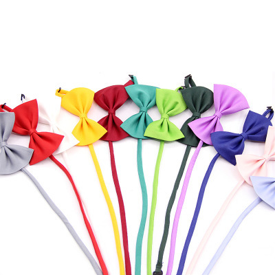 Creative Simple Solid Color Dog Cat Bow Tie