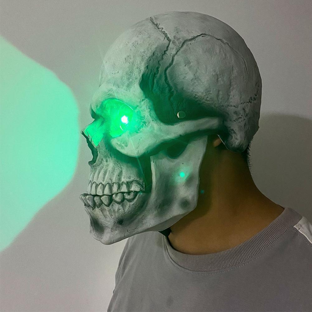 Halloween Skull Movable Mouth Latex Mask Halloween Kills Mask Cosplay Scary Killer Full Face Helmet Halloween Party Costume Prop — foto 2