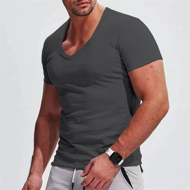 Title 4, T-shirt Casual Slim Fit à Manches Courtes pour ...