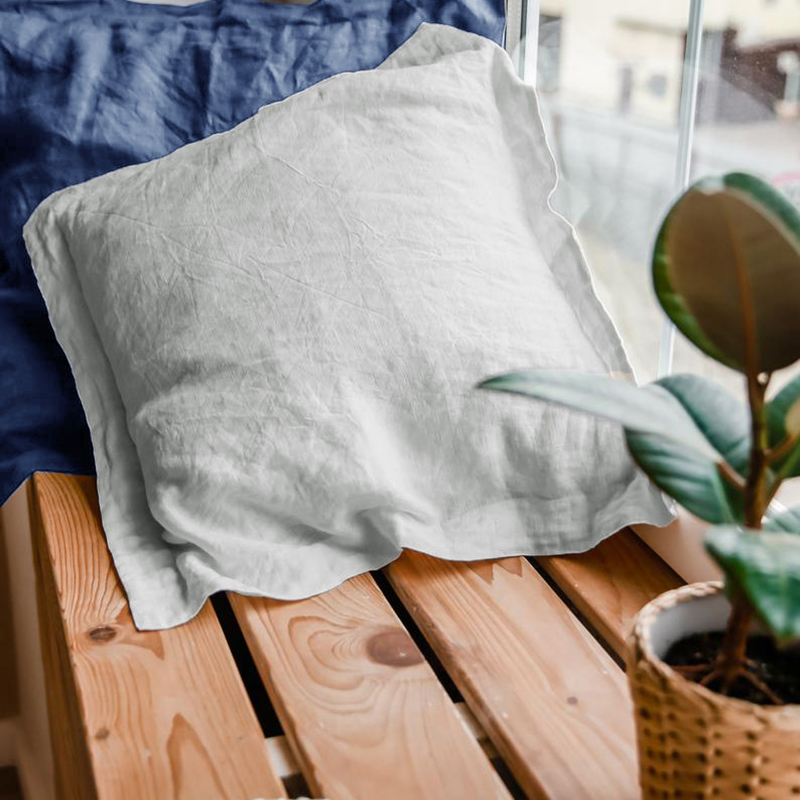 Linen Wide Side Pillowcase Simple Skin-Friendly Cotton