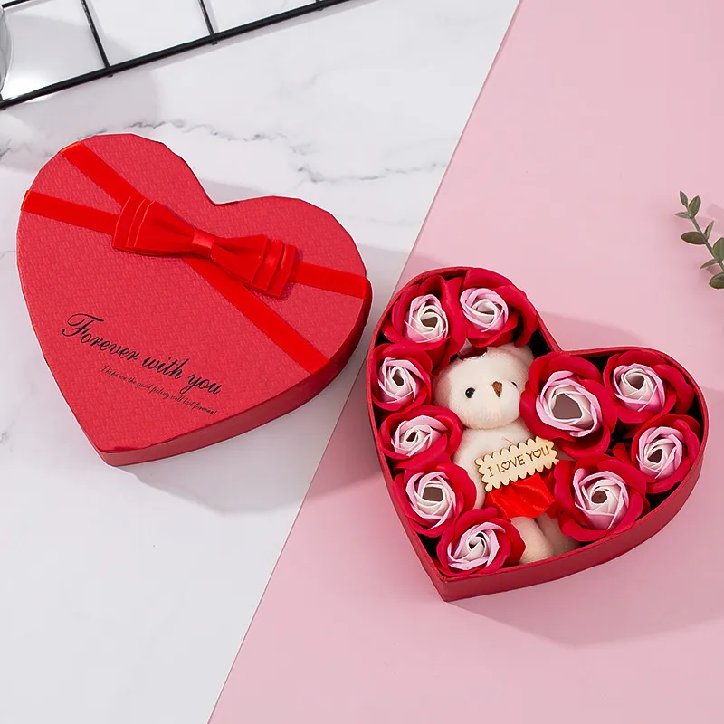 Heart-shaped Rose Red Gift Box New Year Christmas Gift Box Valentine's Day Christmas Gift Mother's Day Birthday Gift – image 9