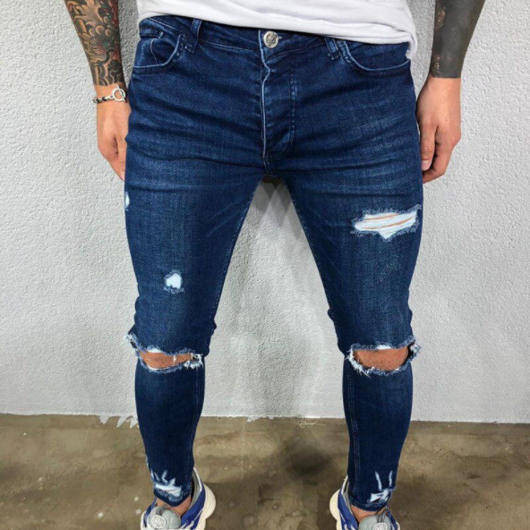 Title 3, Mens Ripped Stretch Skinny Leg Fashion Jeans f...