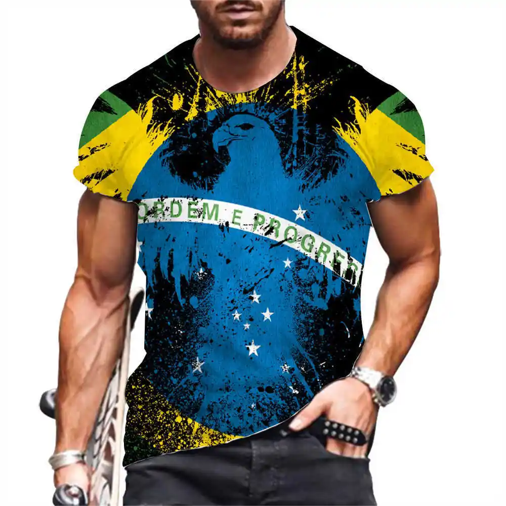 3D Printed T-shirt Men's Short Sleeve