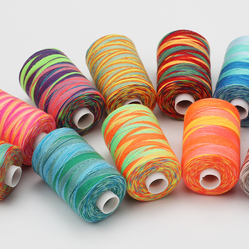 Accessories Sewing Machine Thread Polyester Color Space Dyeing