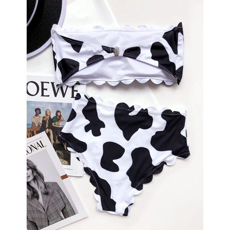 Title 2, Nuevo Bikini con estampado de vaca y diseño env...