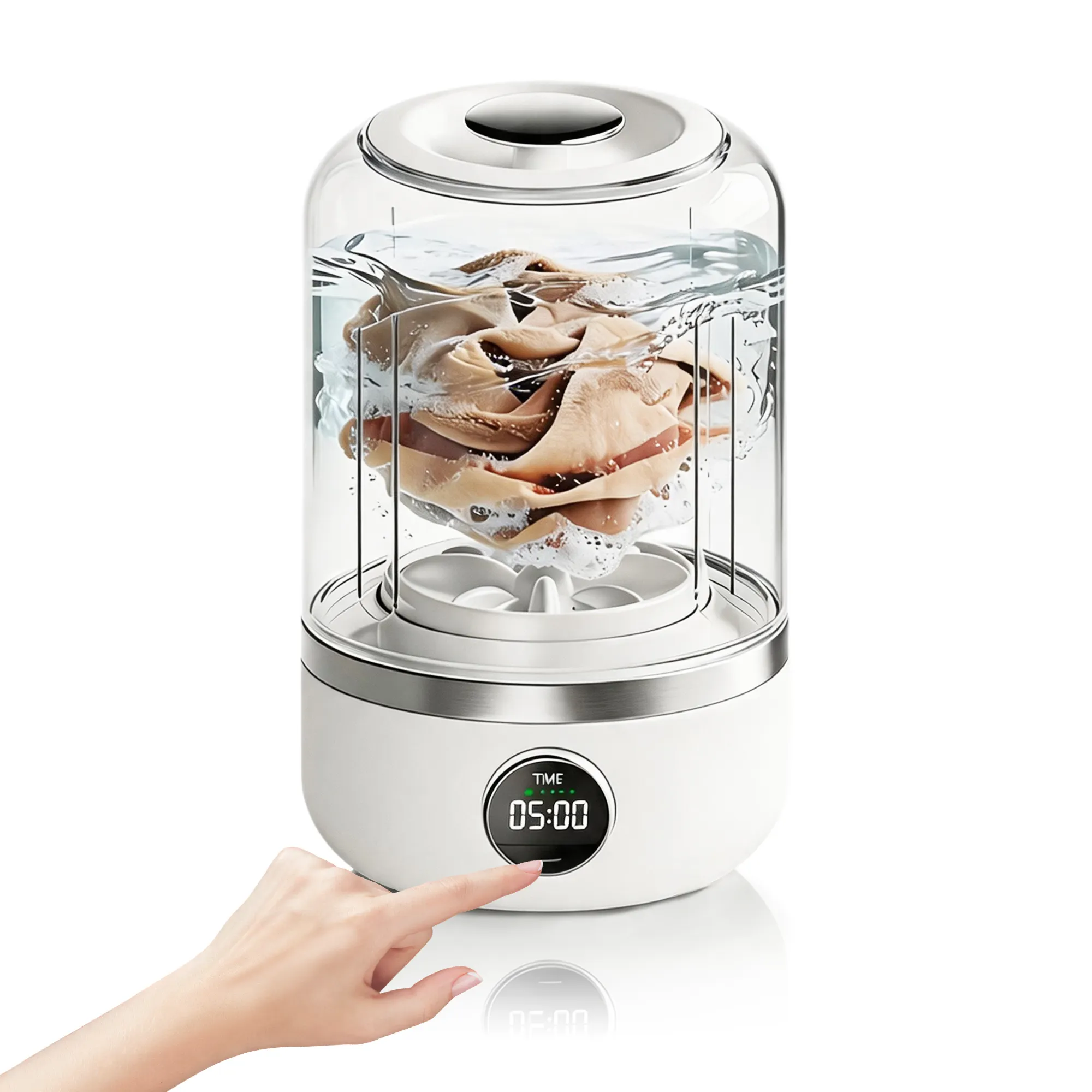 1.2L Portable Travel Washing Machine, Mini Washer