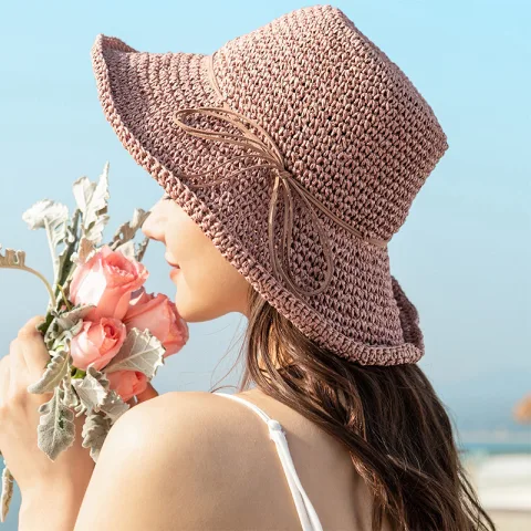 Straw Hat Sunshade Foldable Travel Beach Hat