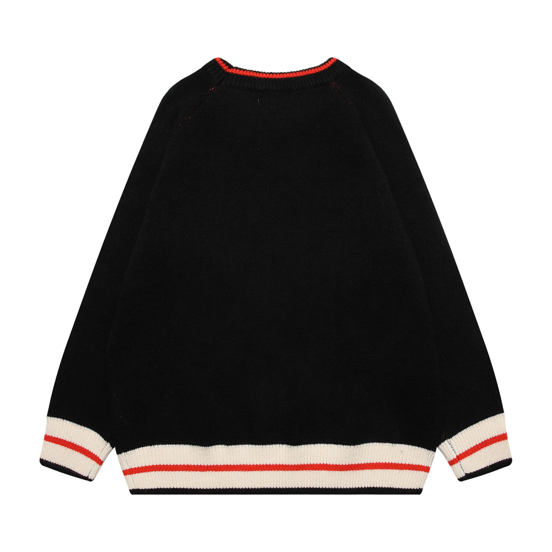 American Niche Skull Jacquard Vintage Design Sweater