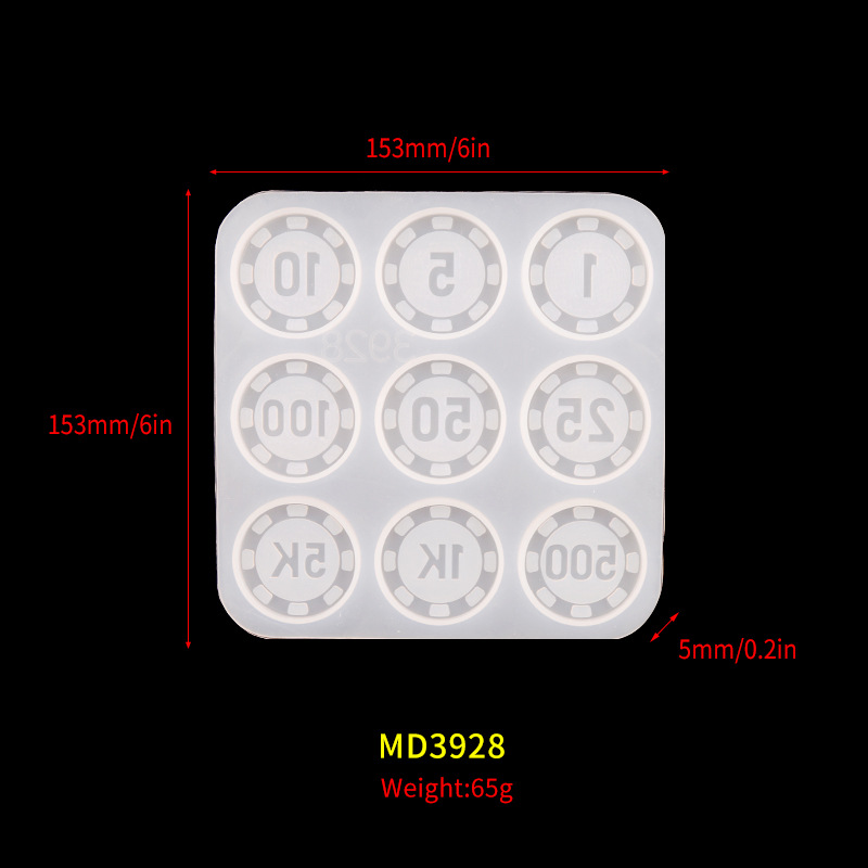 DIY Epoxy Mold Resin Commemorative Coin Mold