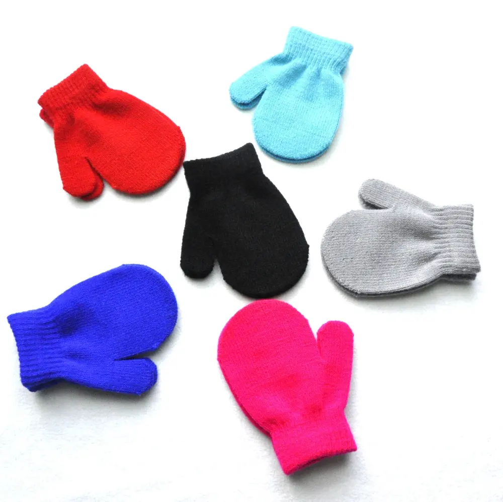 Children's Winter Warm Gloves Knitted Bag Baby
