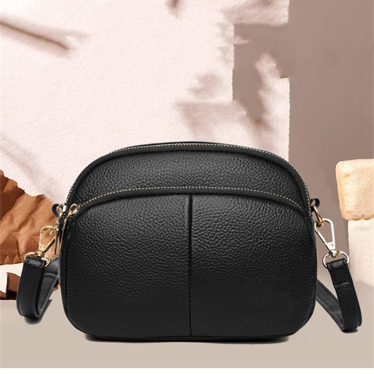 Soft Leather Shoulder Bag Stitching