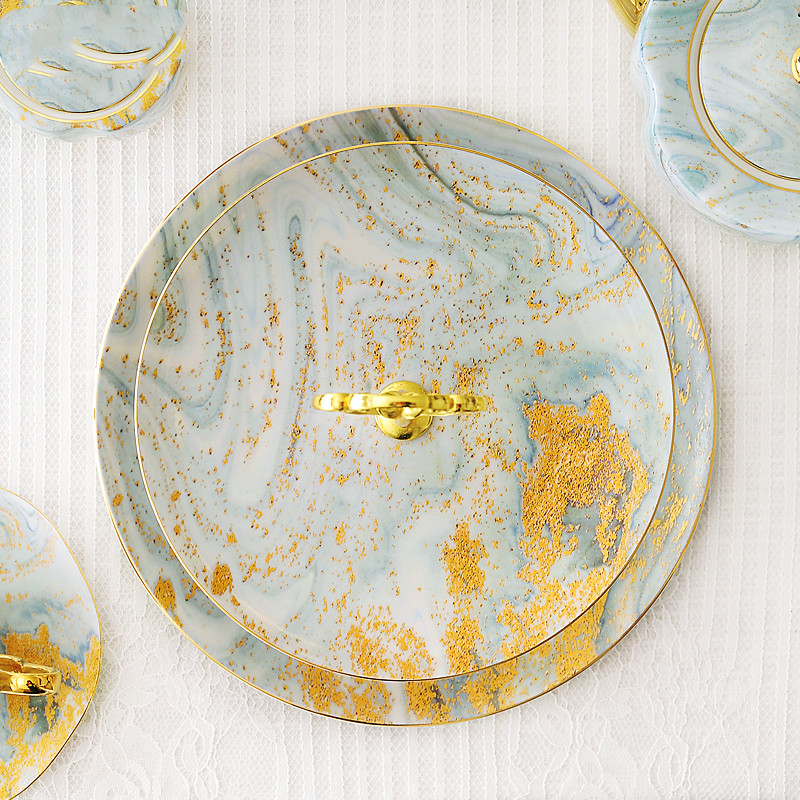Cake Stand Snacks Dried Fruit Skewers Ceramic Fruit Plate