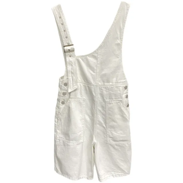 Women's New High Waist Loose Casual Strap Denim Shorts White - Shop at LoveMi