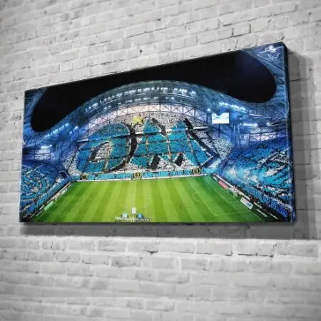 The Living Room Is Decorated With Panorama Frame Marseilles Canvas Painting - Shop at LoveMi