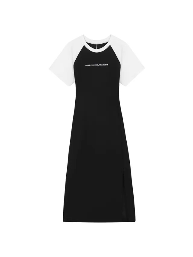 Short Sleeved T shirt Dress For Women Black - Shop at LoveMi
