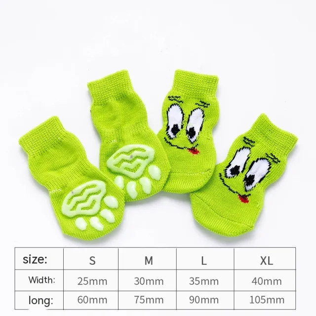 Dog Socks Booties Cat Shoes Anti scratch Green Eyes - Shop at LoveMi