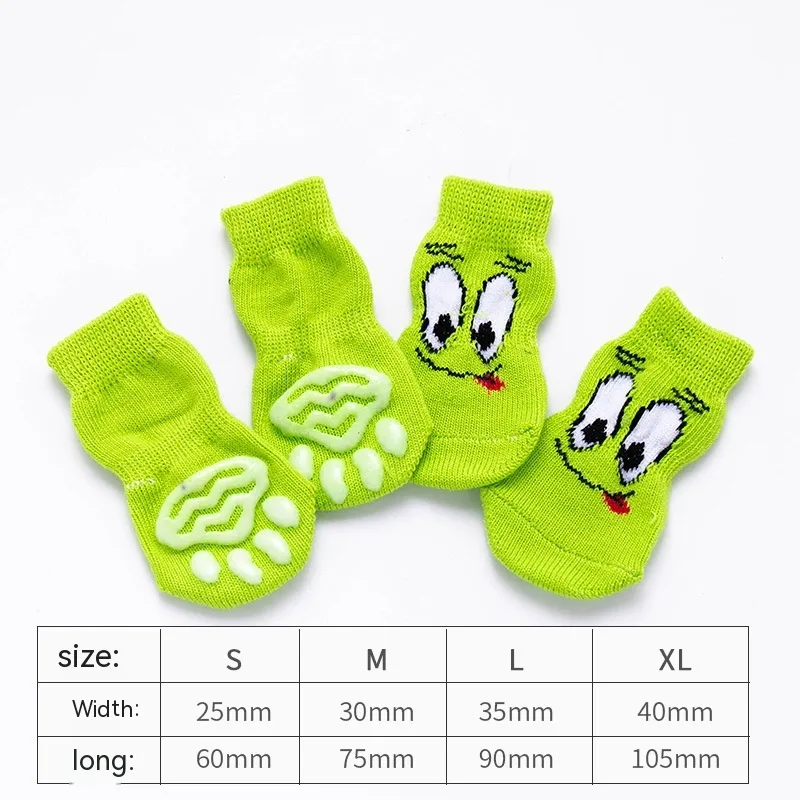 Dog Socks Booties Cat Shoes Anti-scratch - Green Eyes