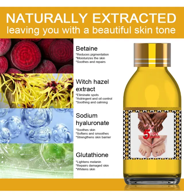 Dark Knuckle Whitening Serum Quick Solution In Just 7 Days Get Rid Of Naturally Extracted Skin Care Body Serum 125Ml - Shop at LoveMi