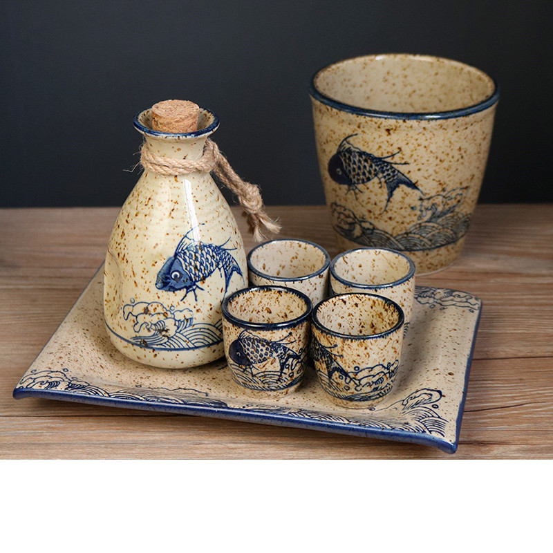 Ceramic Cold Wine Jug Set (14style)