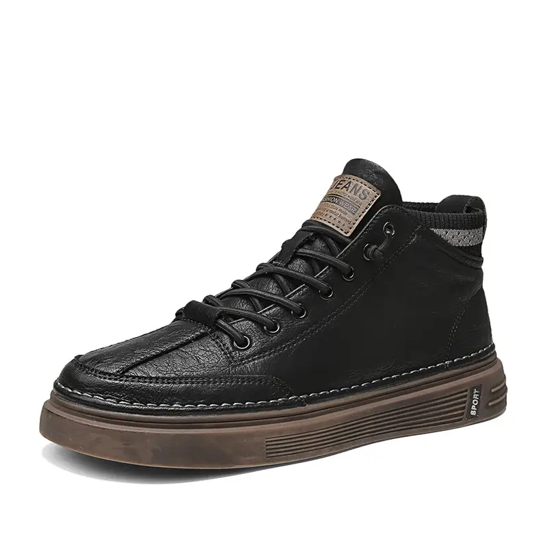 Men's High Top Mid-top Sneakers Trendy Winter