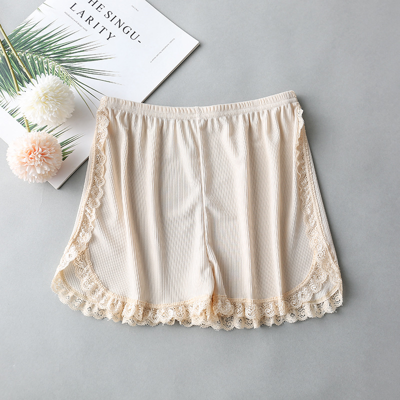 Women’s Fashion Side Lace Bottoming Shorts