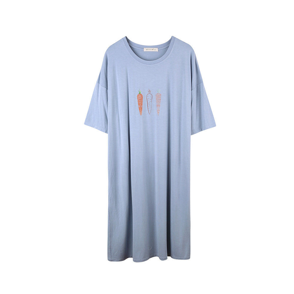 Title 8, Ladies Home Nightdress Bamboo Fiber Loose And C...