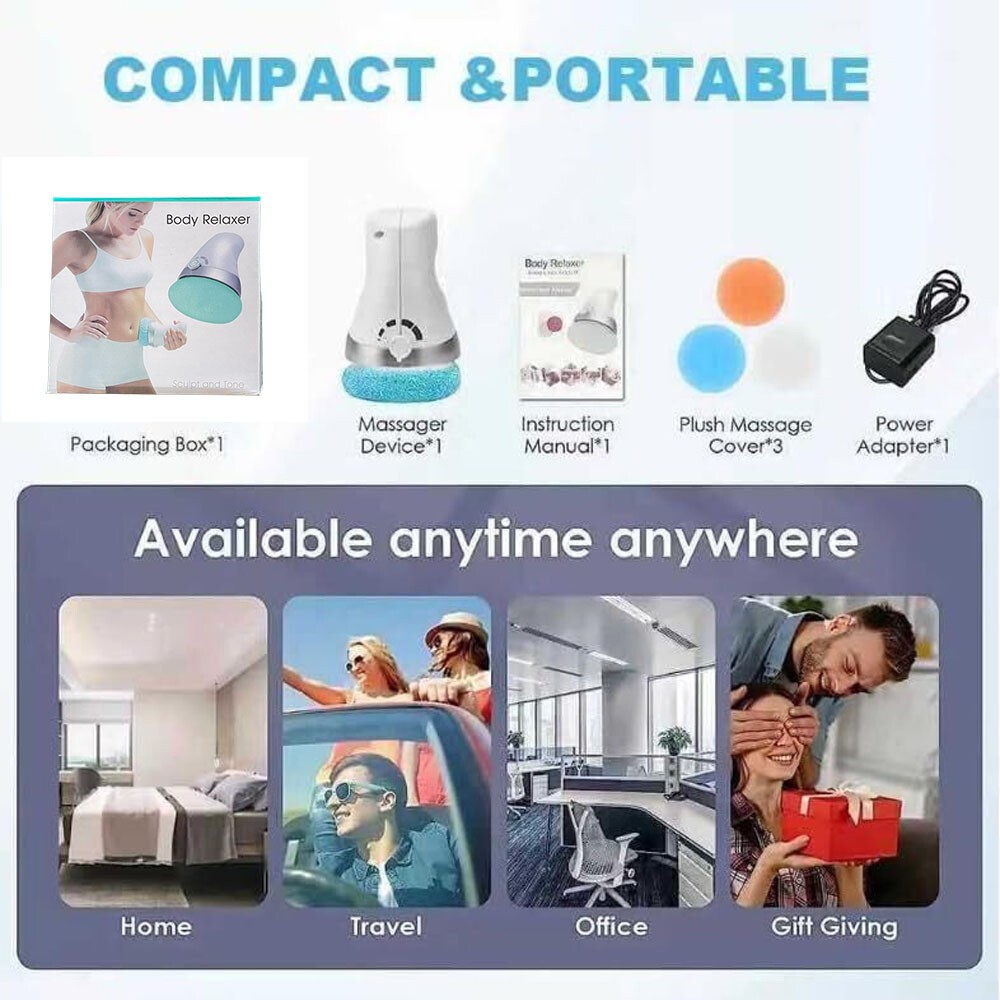 Electric Body Sculpt Massager Slimming Machine, EMS Skin Tightening Massager With 5 Heads For Belly Arms Legs Butt, Cordless Handheld UK