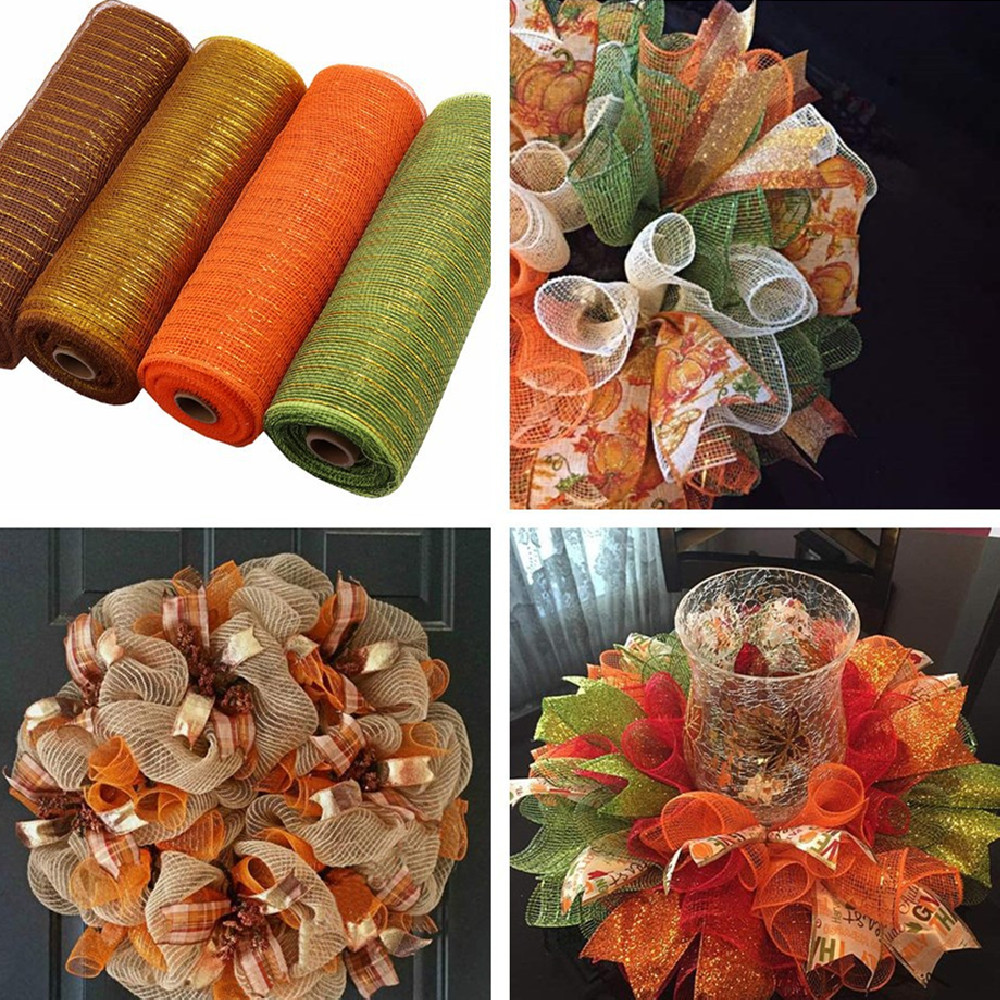 Decorative Mesh Ribbon DIY Holiday Atmosphere