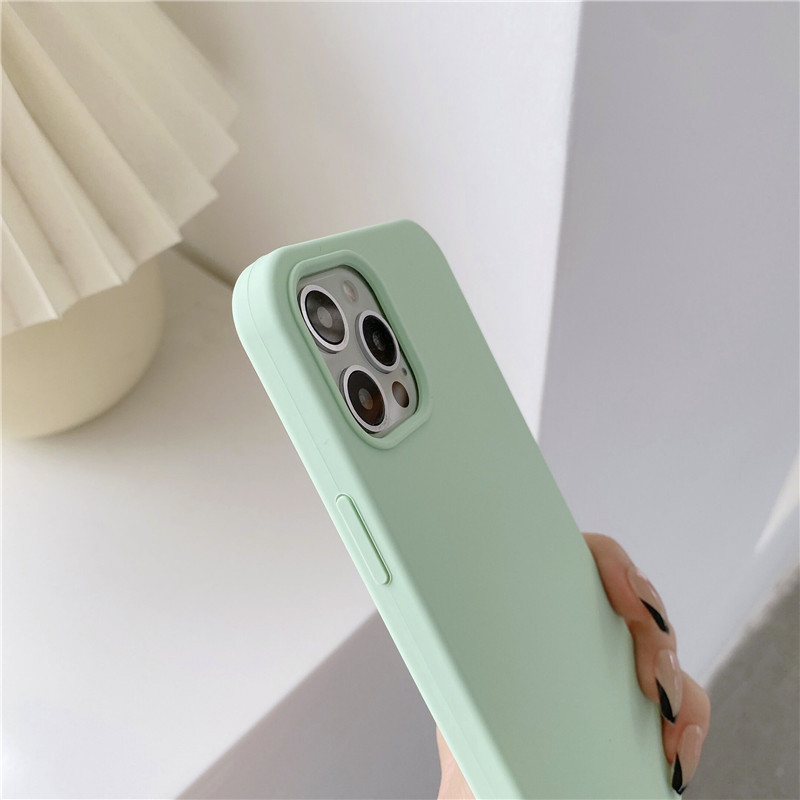 Liquid Silicone Mobile Phone Case All-inclusive Solid Color - Image 13