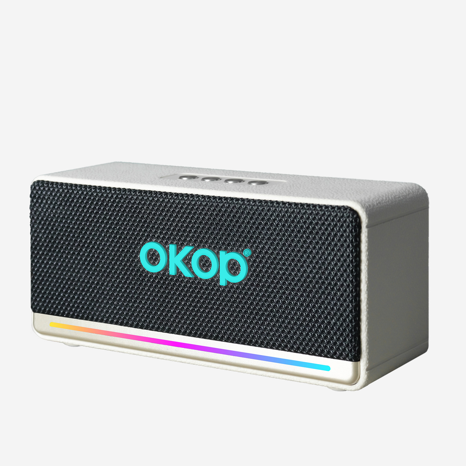 KP-820 Bluetooth Speaker Cross Border Bestseller Outdoor Waterproof Home Desktop Use High Volume RGB Ambient Lighting Direct From Manufacturer
