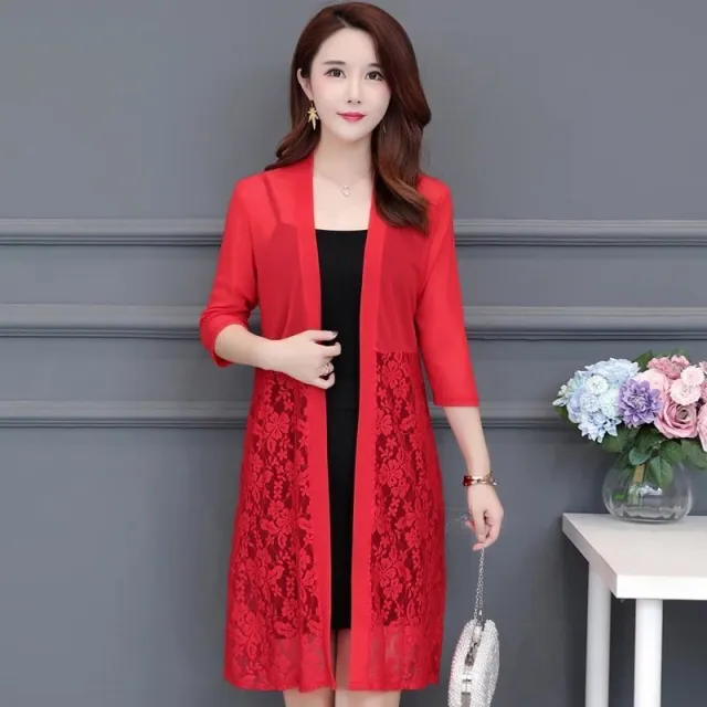 Ladies Knitwear Square Neck Colorful Striped Top Red - Shop at LoveMi