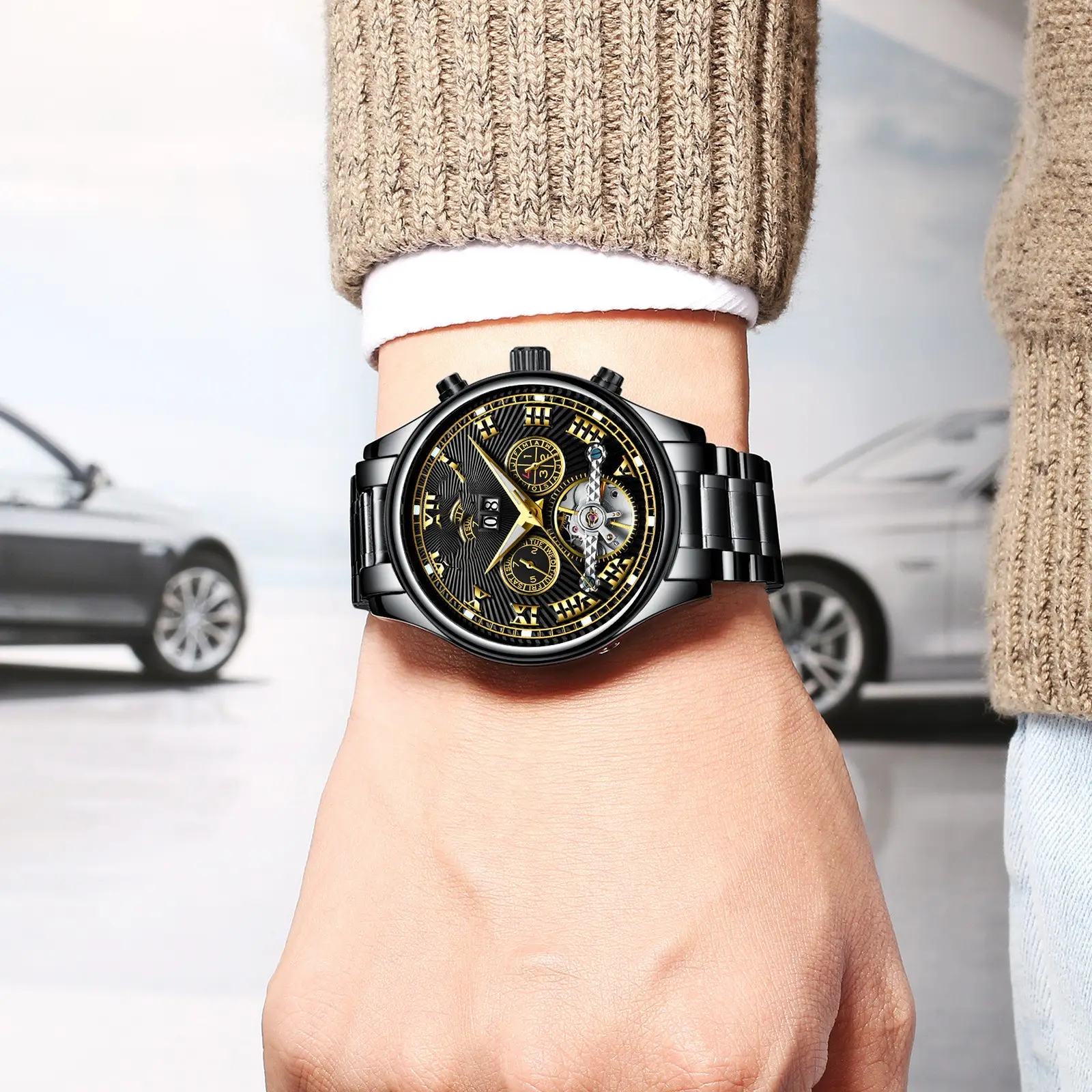 Men's Fully Automatic Mechanical Watch Fashion Calendar