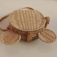 Korean One Shoulder Cross Body Fashion Girl's Hand Hold - Beige - View 1