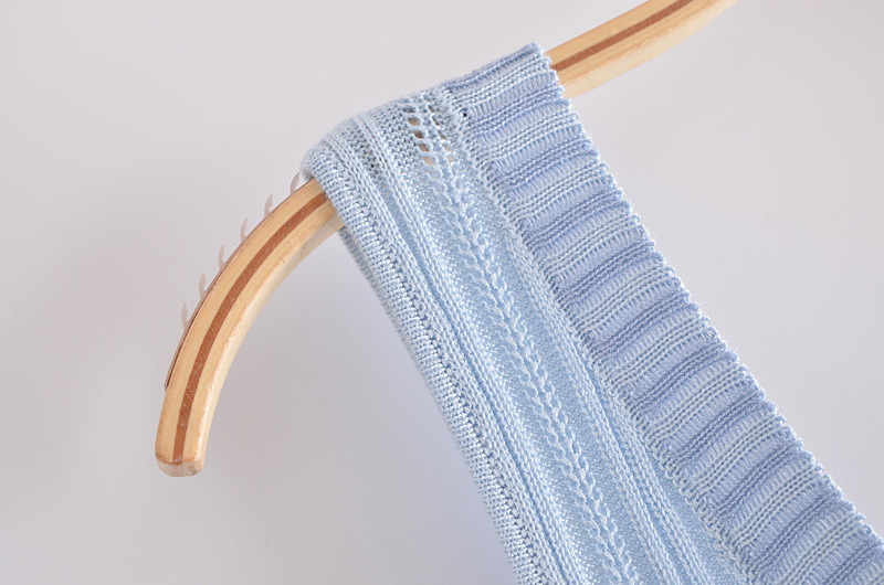 European And American Style V-neck Blue Striped Knitted Suspenders