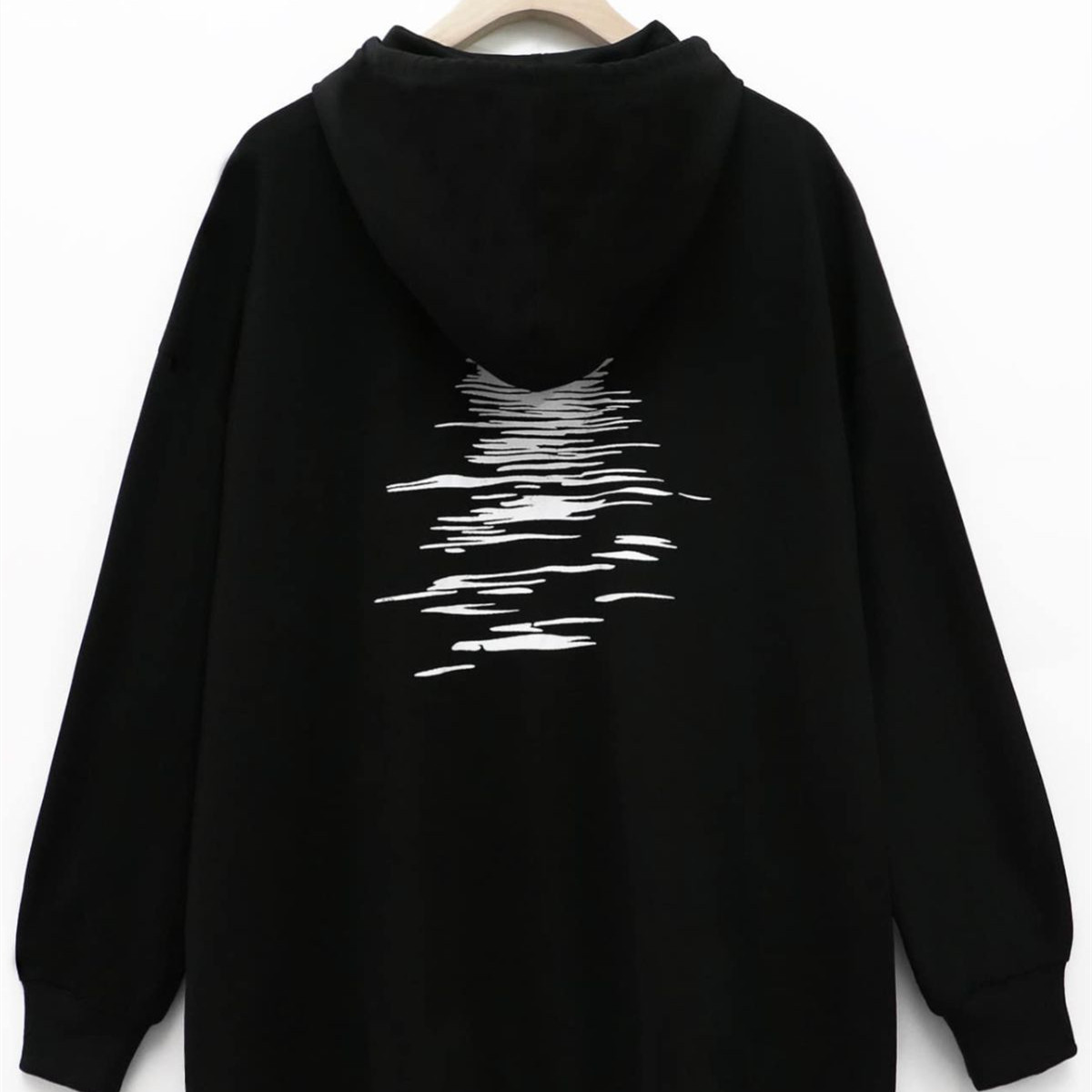 Women's Fashion Casual Loose Solid Color Hooded Sweater