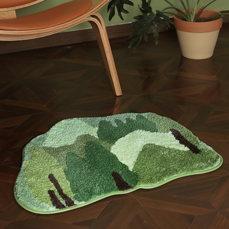 0d8d4e4d 59d3 458c 85db 7805d1f65b29 - Non-slip Absorbent Green Bedroom Floor Mat