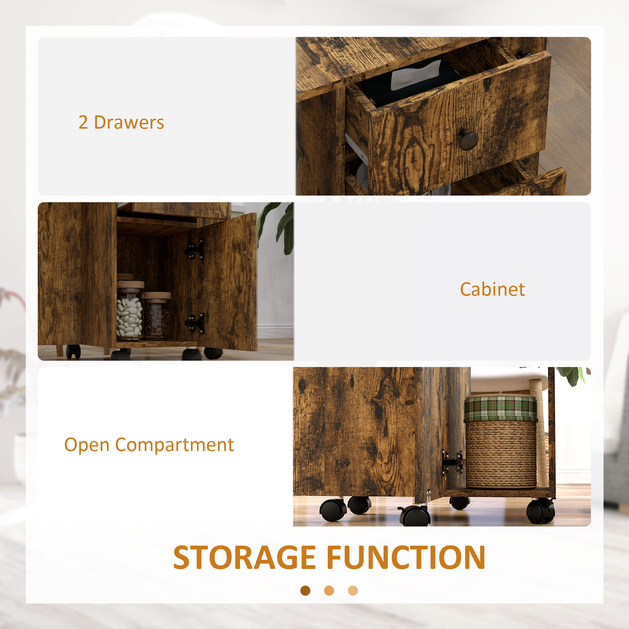 Storage Six Person Folding Dining Table — image 4
