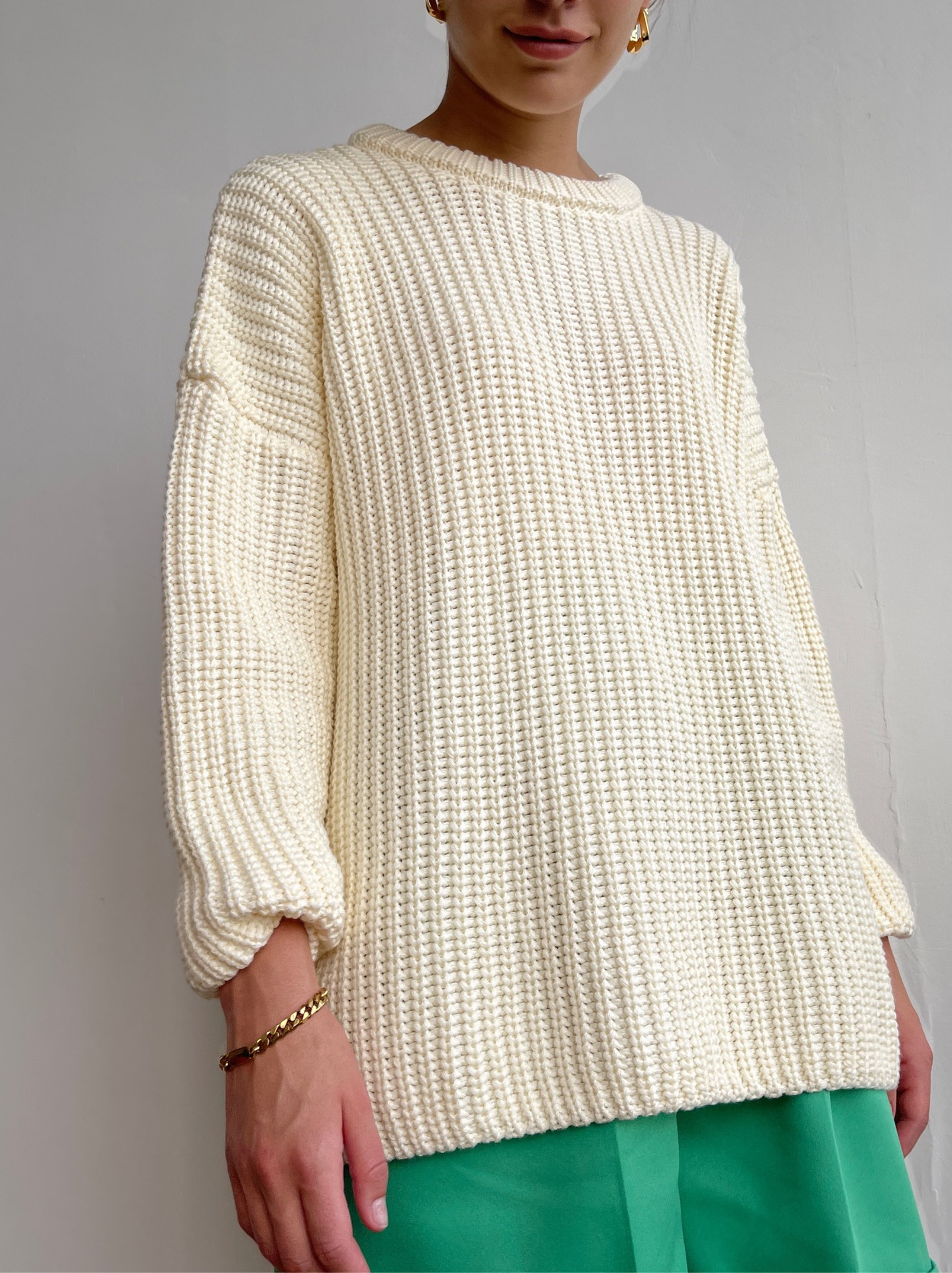 Oversized Sweater Loose Candy Color