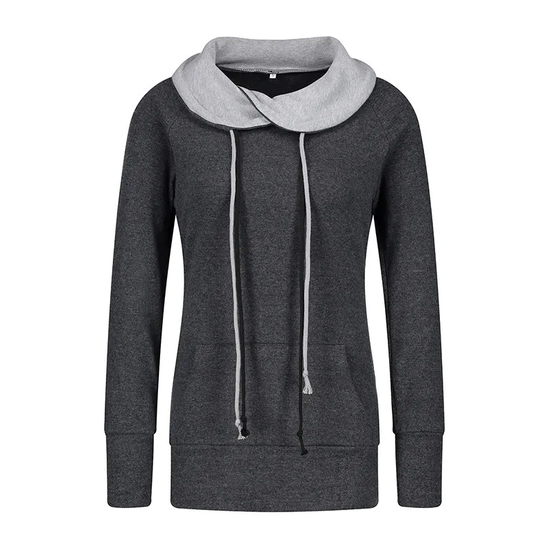 Sexy Deep V-Neck Off-Shoulder Long-Sleeved Slim Solid Color T-Shirt - Black