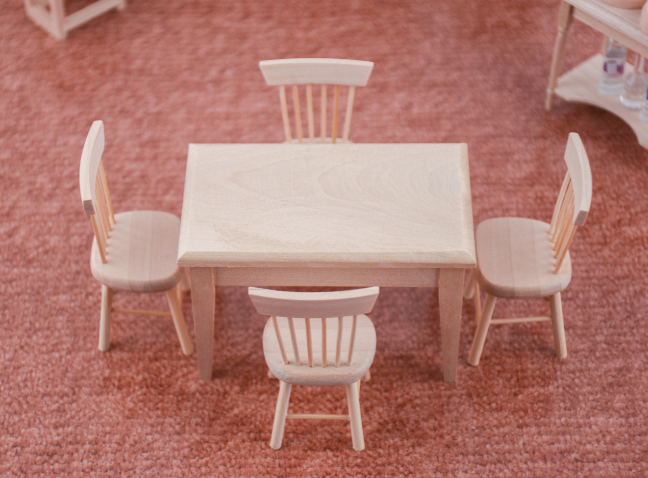 One table four chairs model