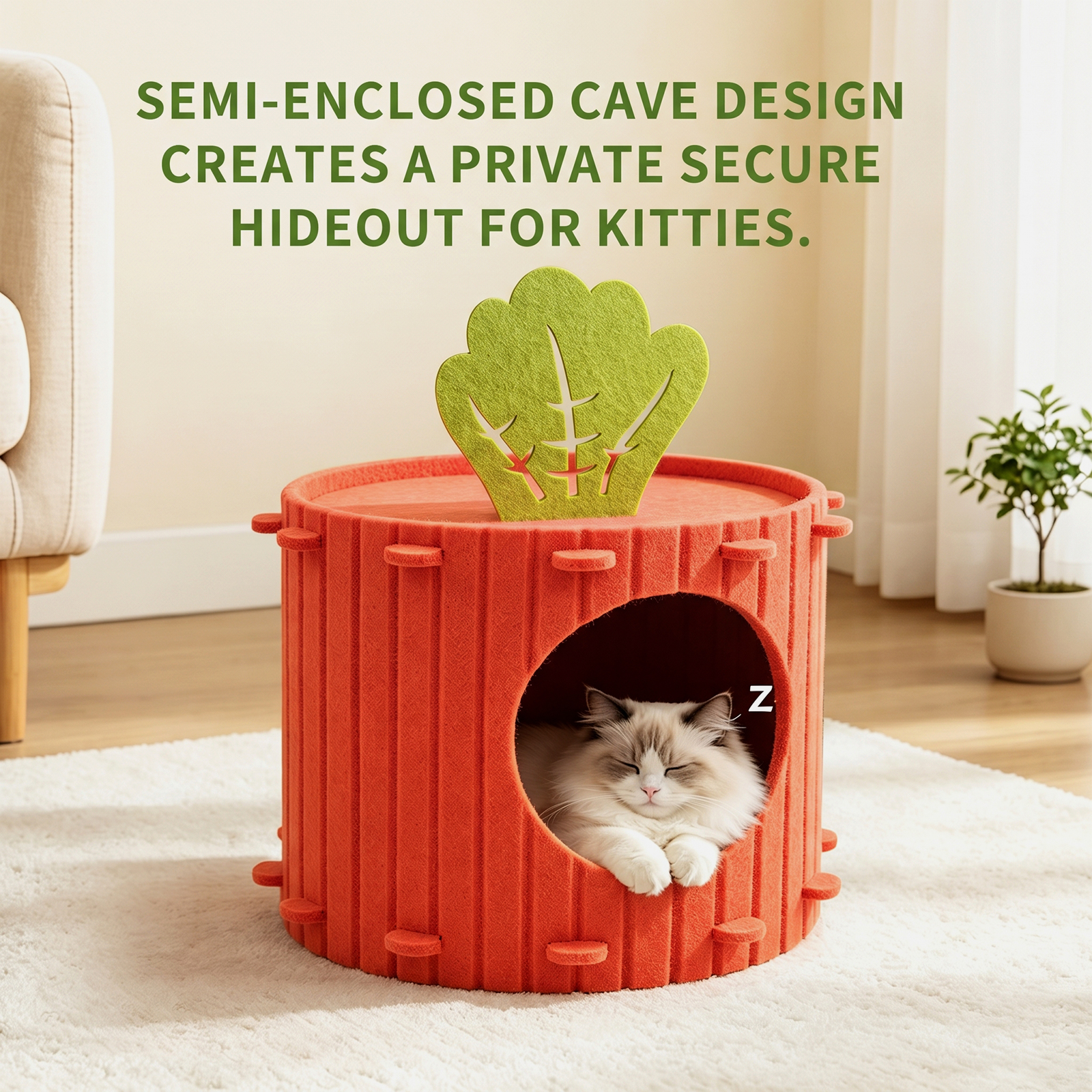 Only Self Pickup---Felt Radish Pet House — foto 2