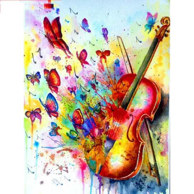 Violin Theme Diamond Painting Full 5D Embroidery Landscape Home Decoration Violin - Shop at LoveMi
