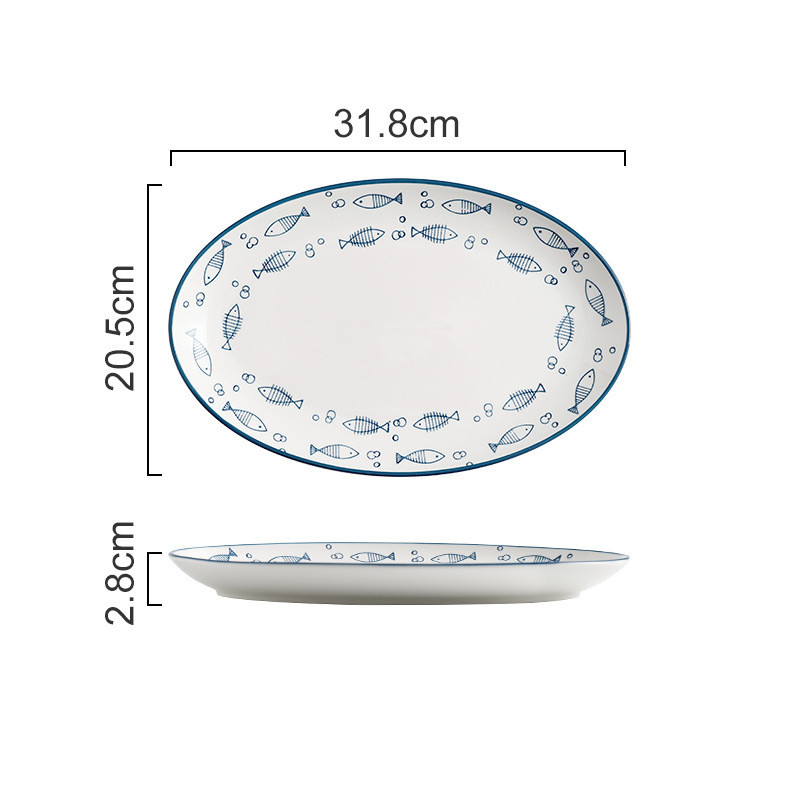 12.25inch Oval Plate