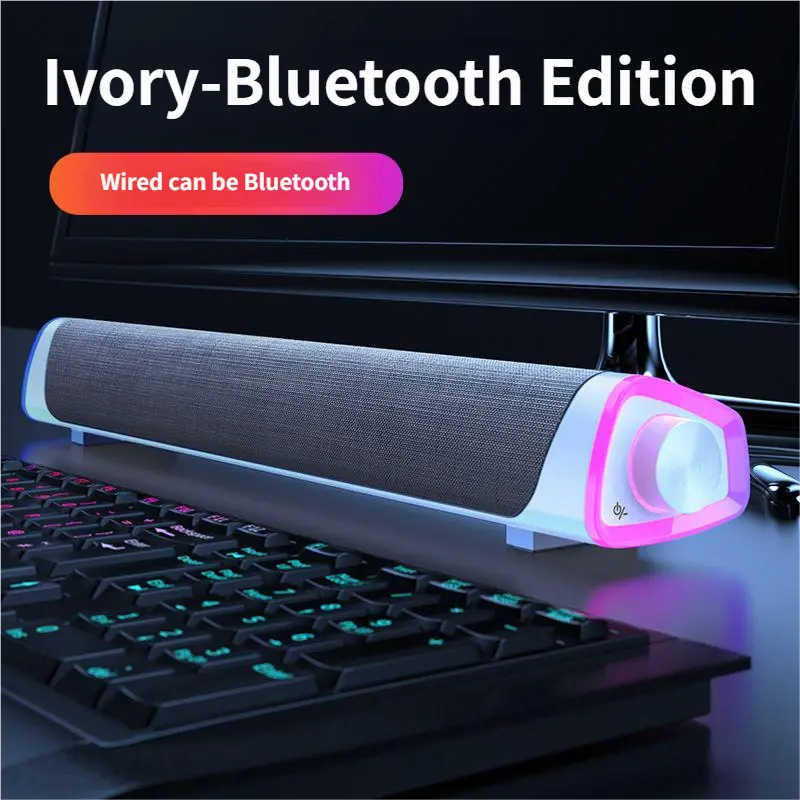White Bluetooth Speaker Dual USB Powered IPX2